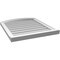 Ekena Millwork Arch Top Surface Mount PVC Gable Vent: Functional, w/ 2"W x 2"P Brickmould Sill Frame, 24"W x 28"H GVPAR24X2803SF - alternate 5